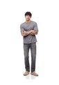 Jean Straight Gris Hombre Azul de Gef