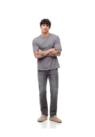 Jean Straight Gris Hombre Azul Gef