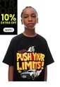 Camiseta Regular Hot Wheels Negra Niño Negro de Gef