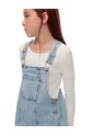 Overol Corto Denim índigo Medio Niña Azul Oscuro de Gef