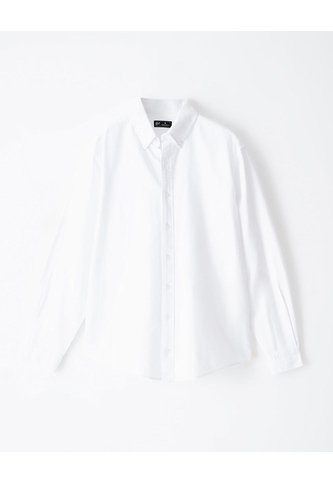Camisa Manga Larga Regular Algodón Blanca Hombre Blanco Gef
