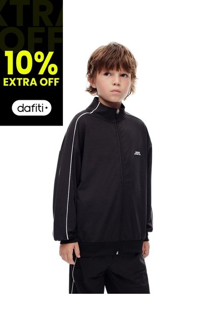 Chaqueta Regular Negra Niño Negro