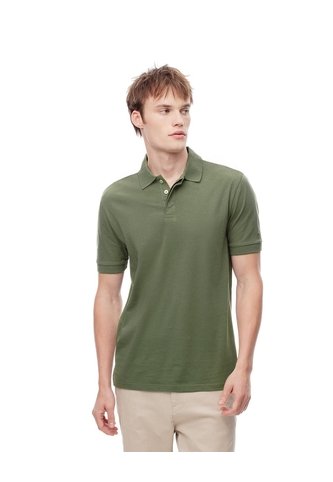 Polo Slim Algodón Verde Hombre Verde Gef
