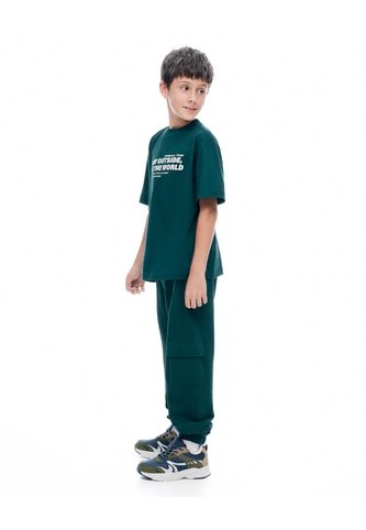 Conjunto Pantalon Largo Camiseta Verde Niño Verde Gef