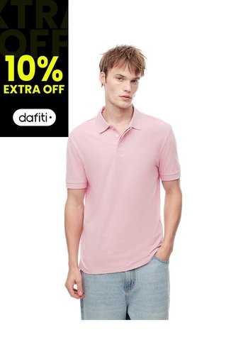 Polo Slim Palo De Rosa Hombre Rosa Gef