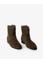 Botas Tipo Cowboy Gamuzadas Café Niña Cafe de Gef