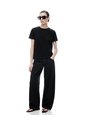 Jean Baggy Tiro Medio Negro Mujer Negro de Gef
