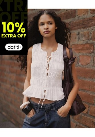 Blusa Manga Sisa Recogidos Blanca Mujer Blanco Gef