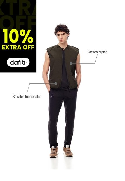 Chaleco Regular Alcolchado Verde Hombre Verde