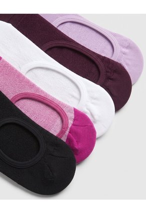 5 Pares De Medias Baletas Surtido Mujer