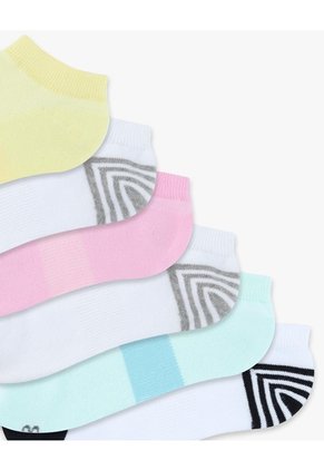 Medias Mujer Tobillera Corta Pack X6 Blancas