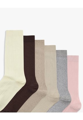 Medias Mujer Largas Pack X5 Surtido