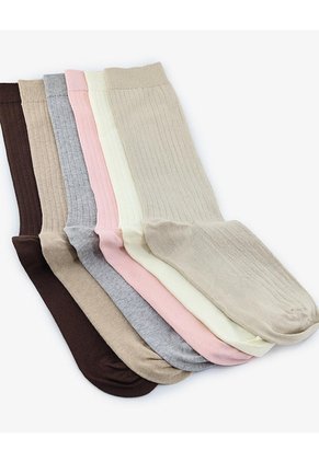 Medias Mujer Largas Pack X5 Surtido