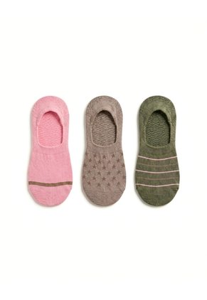 3 Pares De Medias Baletas Surtido Mujer