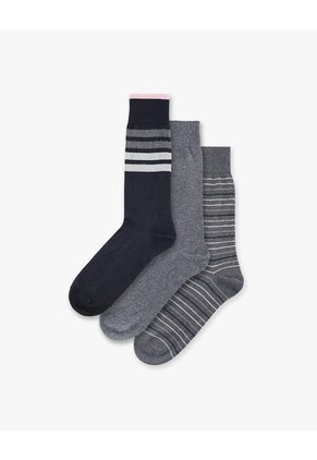 3 Pares De Medias Largas Surtido Hombre