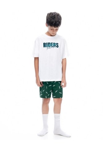 Pijama Regular Manga Corta Verde Niño Verde Gef