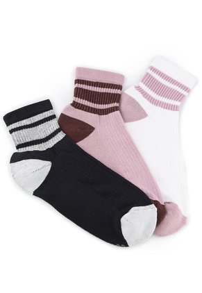 3 Pares De Medias Cortas Surtido Mujer