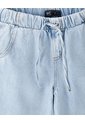 Jean Cargo Wide Leg Tiro Alto índigo Claro Niña Azul Oscuro de Gef