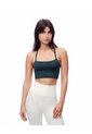Top Deportivo Soporte Medio Seamless Verde Mujer Verde de Gef