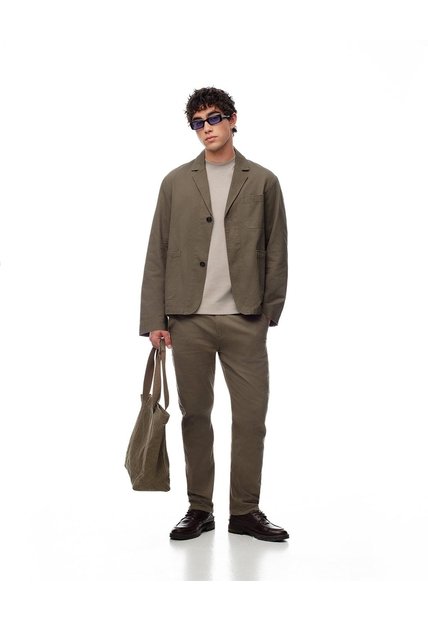 Pantalón Chino Slim Algodón Café Hombre Cafe
