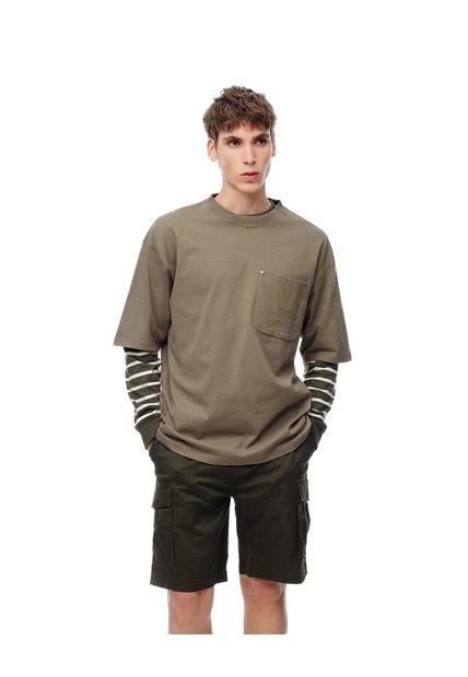 Bermuda Tipo Cargo Verde Hombre Verde