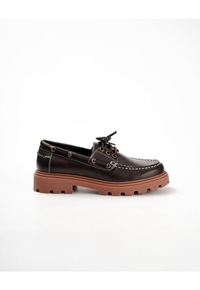 Mocasín Chunky Café Mujer Cafe