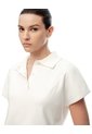 Polo Regular Tejido De Punto Blanca Mujer Blanco de Gef