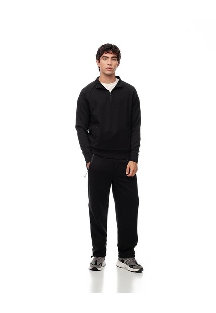 Pantalón Relax Secado Rápido Negro Hombre Negro
