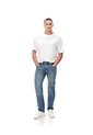 Jean Tappered índigo Medio Hombre Azul Oscuro de Gef