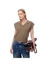 Chaleco Oversize Tejido Café Mujer Cafe de Gef