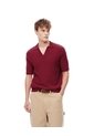 Polo Regular Tejido De Punto Algodón Rojo Hombre Rojo de Gef