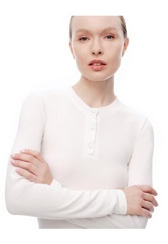 Camibuzo Slim Blanco Mujer Blanco Gef