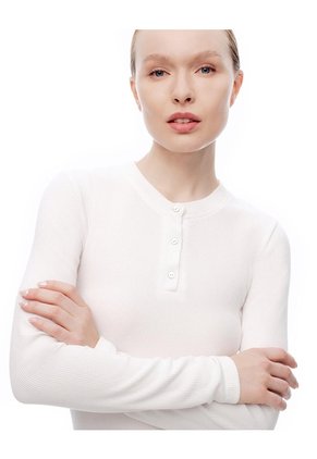 Camibuzo Slim Blanco Mujer Blanco