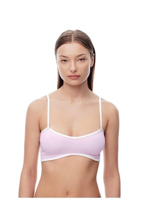 Top Soporte Medio Seamless Rosado Mujer Rosa