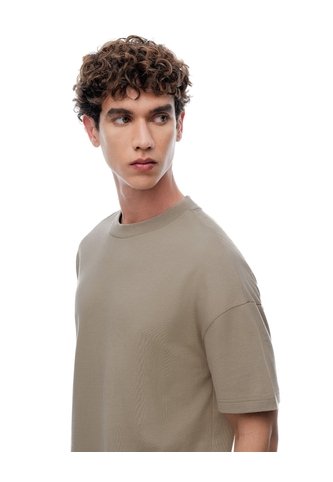 Camiseta Regular Manga Corta Habano Hombre Marron Gef