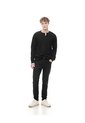 Jean Skinny Negro Hombre Azul de Gef