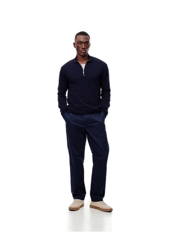 Pantalón Chino Algodón Azul Hombre Azul Gef