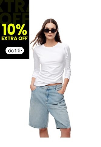 Camibuzo Slim Algodón Blanca Mujer Blanco Gef