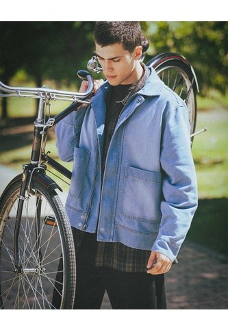 Chaqueta Regular Sin Capucha índigo Medio Hombre Azul Oscuro Gef