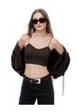 Crop Top Seamless Chocolate Mujer Chocolate de Gef