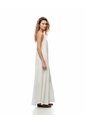 Vestido Largo Bloques Blanco Mujer Blanco de Gef