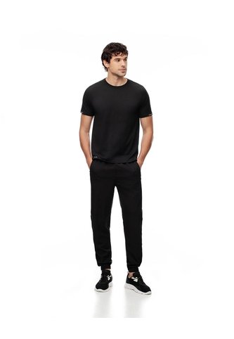 Jogger Secado Rápido Negro Hombre Negro Gef