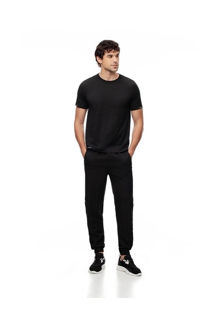 Jogger Secado Rápido Negro Hombre Negro