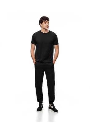Jogger Secado Rápido Negro Hombre Negro