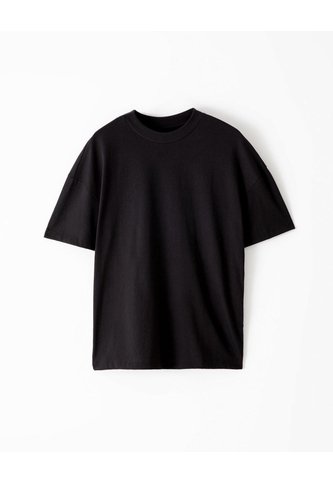 Camiseta Regular Algodón Negra Hombre Negro Gef