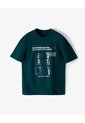 Camiseta Regular Manga Corta Verde Mujer Verde de Gef
