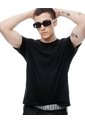 Camiseta Regular Algodón Negra Hombre Negro de Gef