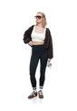 Legging Deportivo Secado Rápido Negro Mujer Negro de Gef