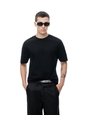 Camiseta Regular Algodón Negra Hombre Negro de Gef