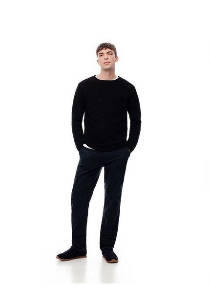 Pantalón Chino Slim Algodón Azul Hombre Azul